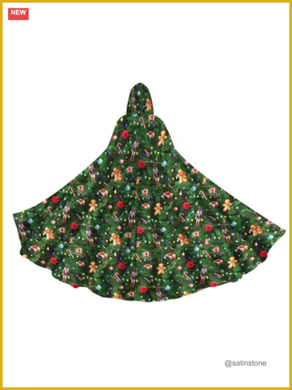Unisex Hooded Cloak Cape Polyester Cosplay Halloween Costume